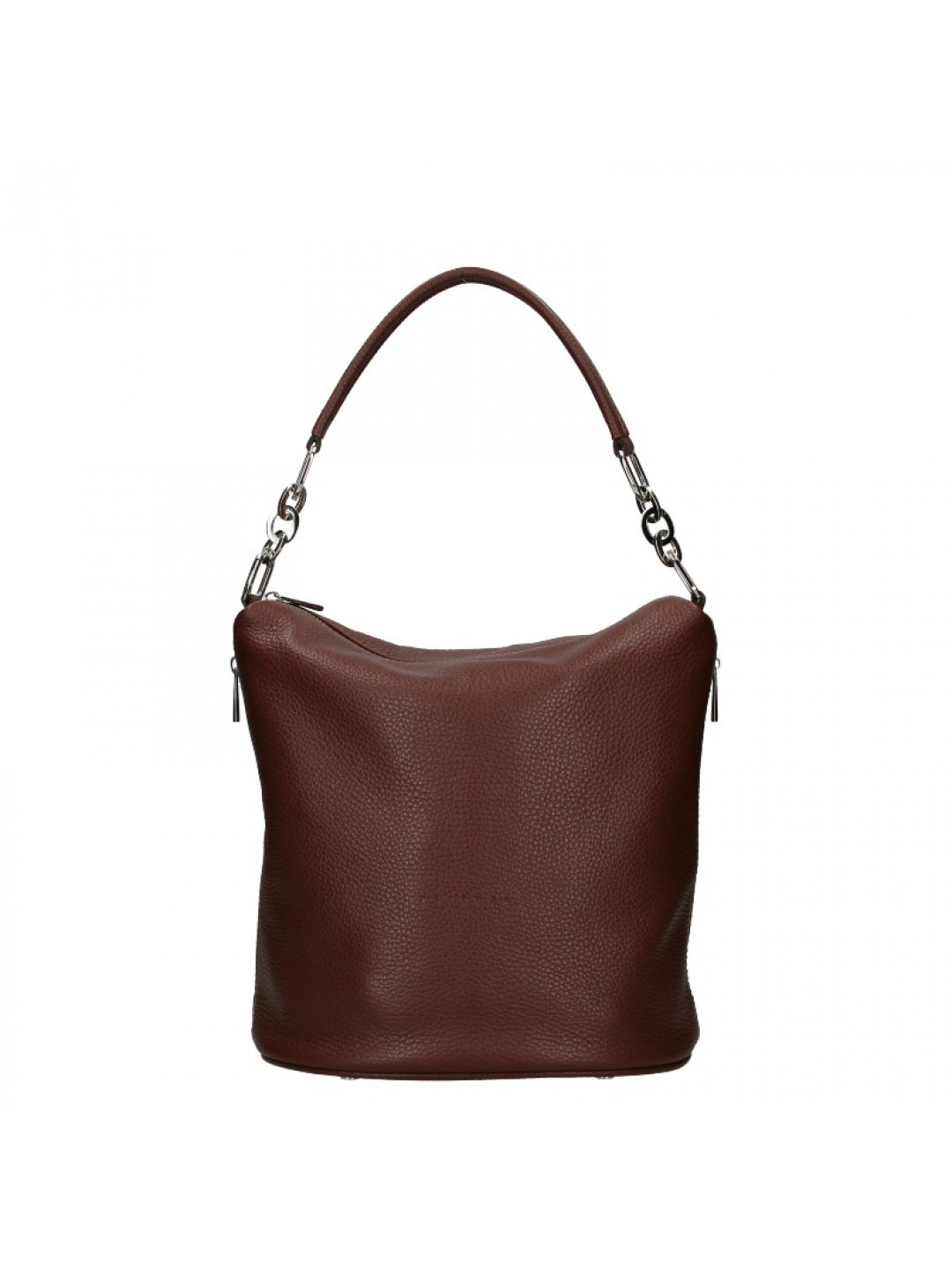 Dámská kožená kabelka Facebag Talma – tmavě hnědá